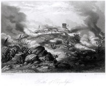 The Battle of Chapultepec, 1847, engraved by J. Duthie von Hammatt Billings