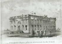 The President's House After its Destruction by the British by American School