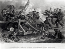 Struggle on a Bridge During the Retreat from Manassas von Felix Octavius Carr Darley