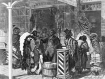 Indians Trading at a Frontier Town by American School
