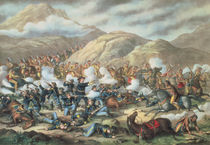 The Battle of Little Big Horn by American School