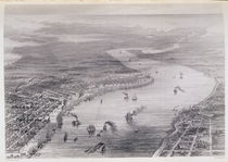 Bird's-Eye View of New Orleans by J. Wells
