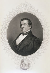 Washington Irving, from 'The History of the United States' by American School