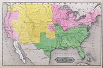 Map of the United States in 1861 by American School