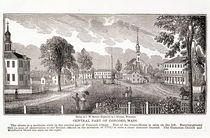 Central part of Concord, from 'Historical Collections of Massachusetts' von John Warner Barber