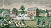 The Battle of Lexington, April 19th 1775 by American School