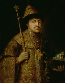 Portrait of Tsar Fyodor III Alexeevich by Russian School