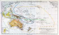 Map of the races of Oceania and Australasia von English School