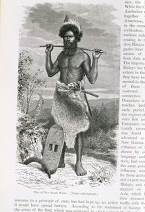 Man of New South Wales, from 'The History of Mankind' von English School