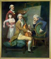 Self Portrait With his Daughter von Johann Zoffany