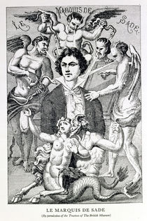 Portrait of the Marquis de Sade Surrounded by Devils by French School