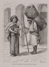 Mexican Tortillera and Straw Mat Seller by Etienne Ronjat
