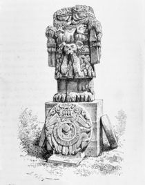 Statue of the Goddess Coatlicue by P. Sellier