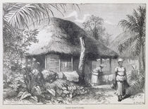 Negro Habitations, from 'Santo Domingo Past and Present' by Samuel Hazard by English School