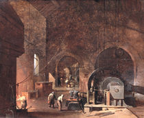 Interior of an Ironworks, c.1850-60 von Godfrey Sykes