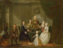 Group Portrait, Probably of the Raikes Family by Gawen Hamilton