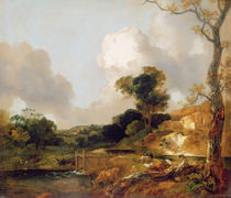 Landscape with Stream and Weir von Thomas Gainsborough