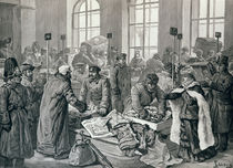 Custom House Officers Examining Passengers' Luggage from Germany by English School