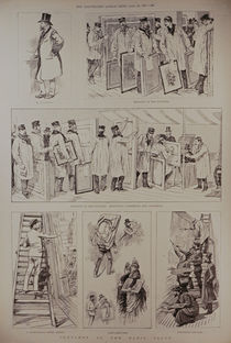 Sketches at the Paris Salon by English School
