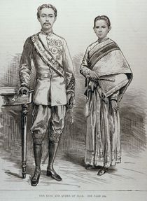The King and Queen of Siam by English School