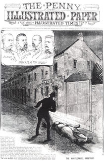 The Whitechapel Mystery, from 'The Penny Illustrated Paper' von English School