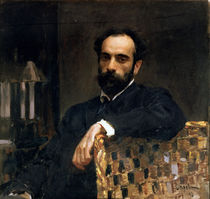 Portrait of the artist Isaak Ilyich Levitan by Valentin Aleksandrovich Serov