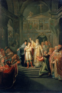 The Election of the Tsar Michael Romanov on March 14th 1613 von Grigoriy Ivanovich Ugryumov