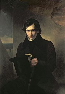 Portrait of the Russian author Nestor Kukolnik by Aleksandr Pavlovich Bryullov