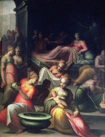 Nativity of John the Baptist by Giovanni Battista Naldini