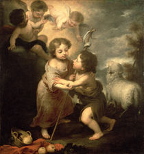 The Infants Christ and John the Baptist von Bartolome Esteban Murillo