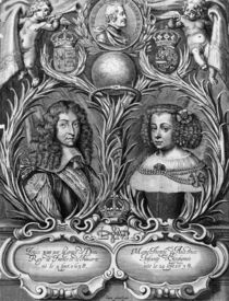 Louis XIV , King of France and Marie-Therese of Austria von Pierre Cocus