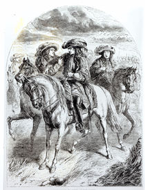 William III Wounded at the Battle of the Boyne von English School