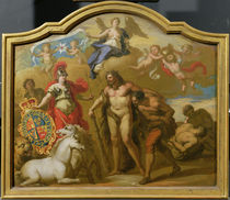 Allegory of the Power of Great Britain by Land von James Thornhill