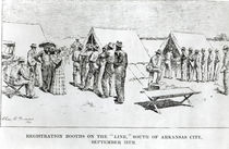 Registration Booths on the 'Line' by Charles D. Graves