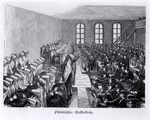 Quaker Meeting, Philadelphia by German School