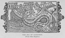 The Sea of Darkness, from a book by Olaus Magnus von English School