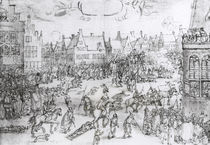 The Death of the Gunpowder Conspirators von Nicolaes Jansz Visscher