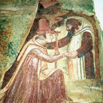 Pilgrim with a Monk, 1360-1370 von Master of the Triumph of Death