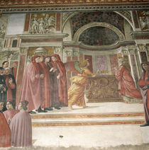 The Angel appearing to St. Zacharias in the Temple by Davide & Domenico Ghirlandaio