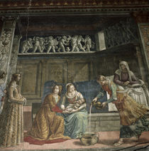 The Birth of the Virgin, 1485-90 von Davide & Domenico Ghirlandaio