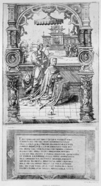 Epitaph of Margaret of Austria by Nicholas Hogenberg