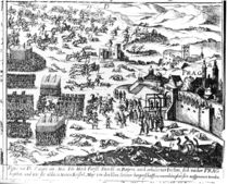 Defenestration of Prague, 1618 by German School