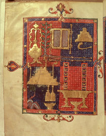 Add Ms 15250 f.4r The Vessels of the Temple by Spanish School