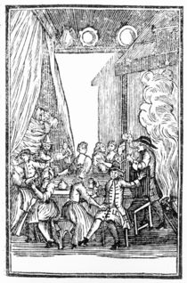 The Harvest Supper, from the Roxburghe Ballads von English School
