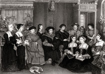 The Family of Thomas More by Hans Holbein the Younger