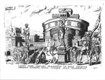 Pope Clement VII is Held Besieged by Charles V High in Hadrian's Tower by Italian School