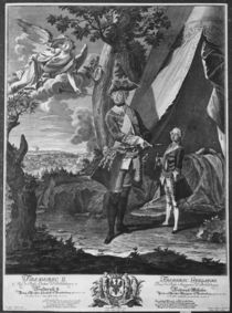 Frederick II and His Nephew Frederick William II von Antoine Pesne