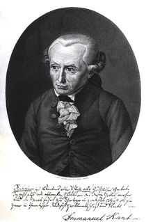 Portrait of Emmanuel Kant by German School