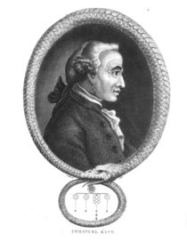 Portrait of Emmanuel Kant by English School