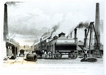 A Steam-Engine Manufactory and Iron Works at Bolton by English School